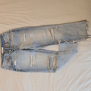 Ex-Boyfriend jeans, sz 24/0, light blue distressed